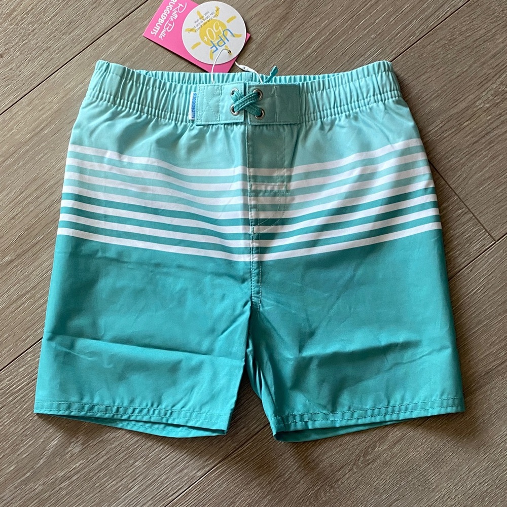 RUGGEDBUTTS Ocean Teal Swim Trunks